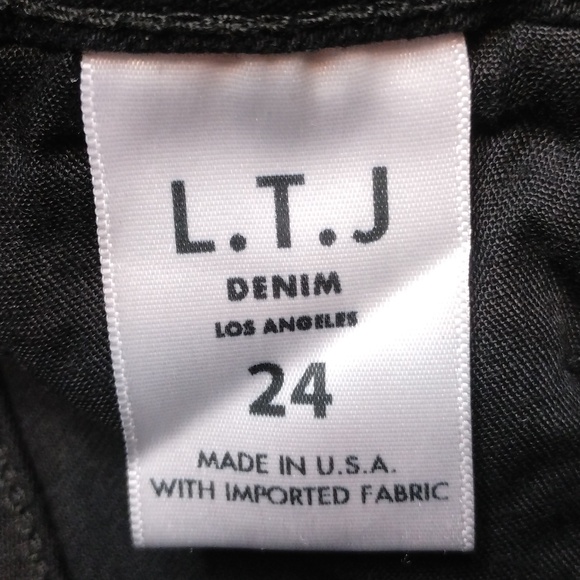 L.T.J. Letters to Juliet Amore Black High Waist Stretch Denim Skinny Jeans Sz 24 - Picture 3 of 6